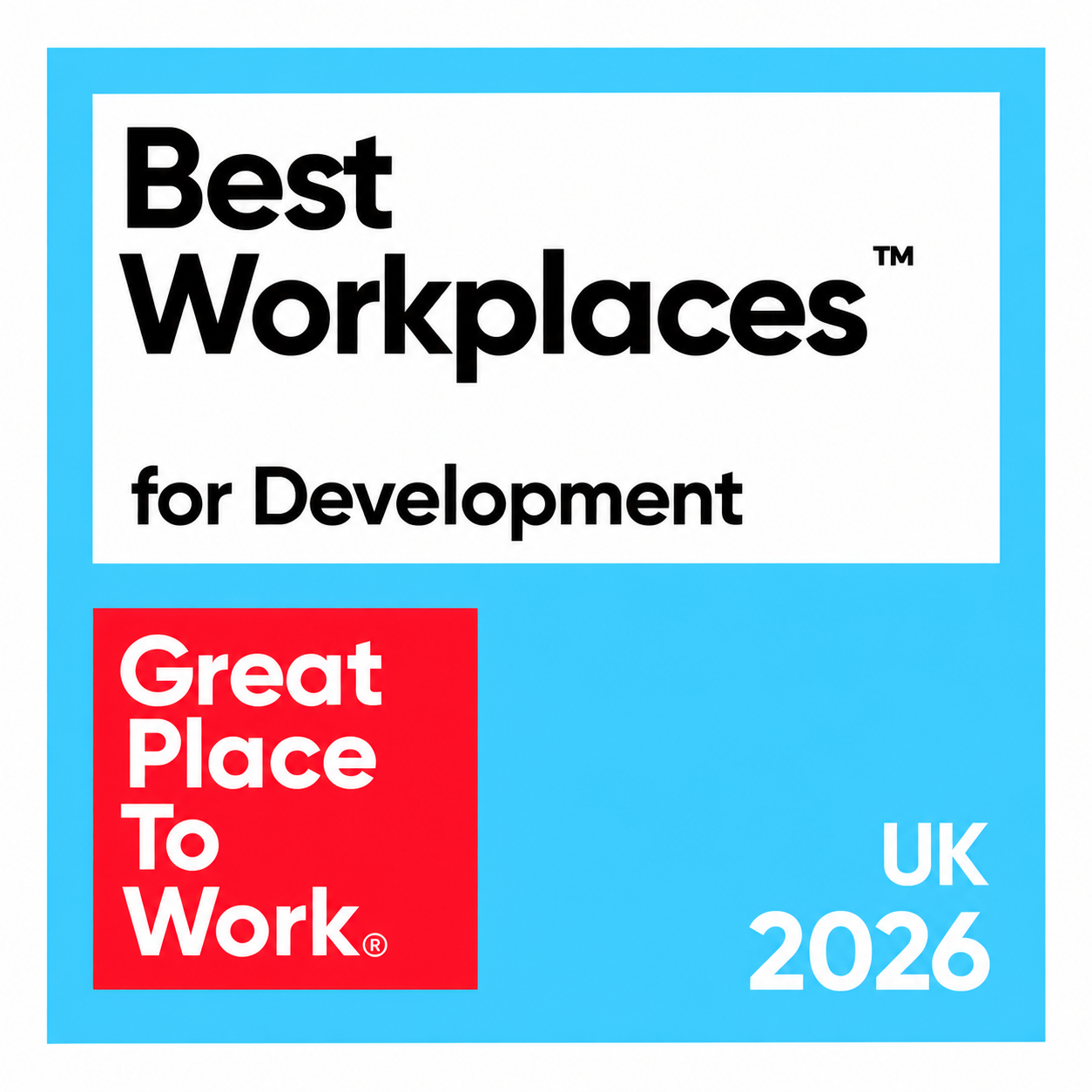 Great Place to Work UK 2026 Best Workplaces for Development