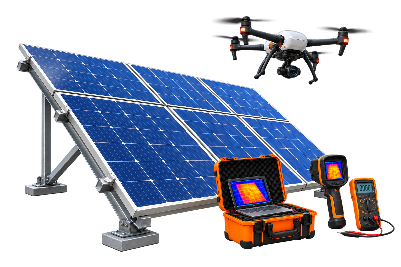 Solar PV system testing and commissioning
